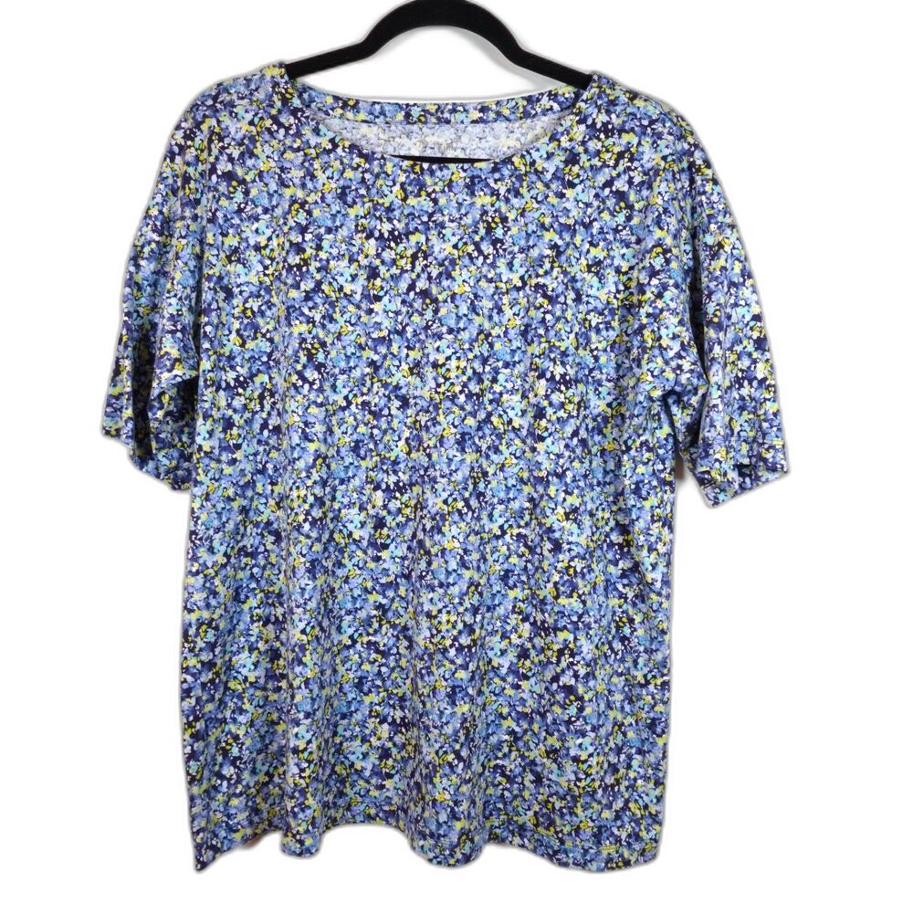 Boho Womens Top Size M Cottagecore Flowers Bohemian J Jill Ditsy Floral Feminine